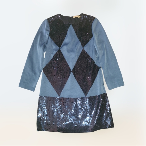 Tory Burch Blue Lantilly Night Out Dress Size 4 - Picture 2 of 12